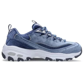 Încălțăminte D’ Lites Velvet Low-top Clunky Gri/Albastru