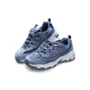 Încălțăminte D’ Lites Velvet Low-top Clunky Gri/Albastru