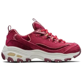 Încălțăminte D’ Lites Velvet Low-Top Daddy Roșu