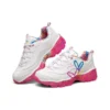 Încălțăminte de alergare James Goldcrown x Skechers D’ Lites Crystal Low Top roz/alb