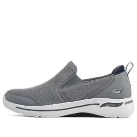 Încălțăminte leneșă Go Walk Arch Fit cu talpă joasă, gri