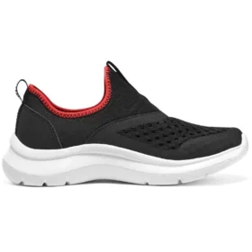 Încălțăminte slip-on Confortabilă „Negru Roșu”