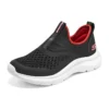 Încălțăminte slip-on Confortabilă „Negru Roșu”