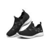Încălțăminte sport casual minimalistă, ultra flexibilă și respirabilă, cu topuri joase, negru