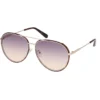 Ochelari de soare aviator rotunjiți din metal
