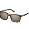 Ochelari de soare cu lentile pătrate în model tortoise
