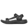 On-the-GO 600 Velcro Outdoor Open Toe Sandale cu talpă joasă, cu pantofi de sport, în culoare negru total