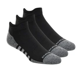 Șosete de lucru cu talpă joasă și bandă la călcâi – pachet de 3