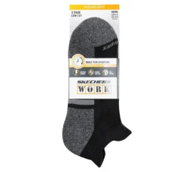Șosete de lucru cu talpă joasă și bandă la călcâi – pachet de 3