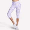 Pantaloni capri cu talie înaltă și imprimeu GO FLEX