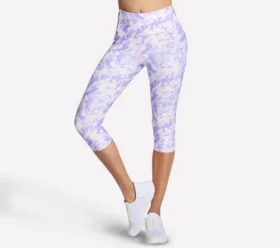 Pantaloni capri cu talie înaltă și imprimeu GO FLEX