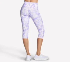 Pantaloni capri cu talie înaltă și imprimeu GO FLEX