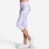 Pantaloni capri cu talie înaltă și imprimeu GO FLEX