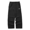 Pantaloni casual colorați cu croi drept „Negru”