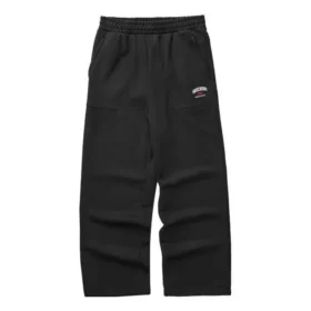 Pantaloni casual colorați cu croi drept „Negru”