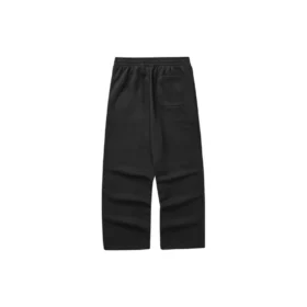 Pantaloni casual colorați cu croi drept „Negru”