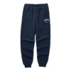 Pantaloni casual colorați cu talie înaltă și căptușeală din fleece „Navy”