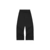 Pantaloni casual cu talie înaltă și litere logo „Negru”