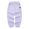 Pantaloni casual cu talie înaltă „Purpuriu Negru Albastru Gri”