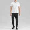 Pantaloni casual din țesătură „Negru”