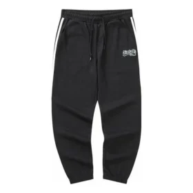 Pantaloni casual din țesătură „Negru Alb”