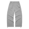 Pantaloni casual drepți cu logo „Grey”