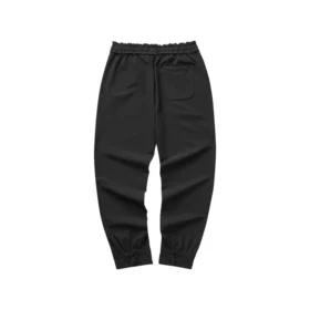 Pantaloni casual drepți țesuți din seria Diamond „Negru”