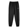 Pantaloni casual largi, conici, cu imprimeu cu litere „Negru Gri Alb”