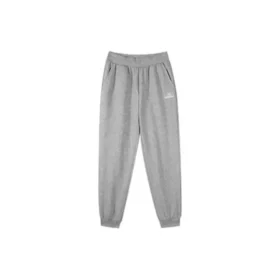 Pantaloni casual largi, conici, cu imprimeu cu litere „Negru Gri Alb”