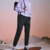 Pantaloni de trening din tricot „Negru”