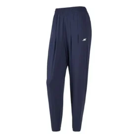 Pantaloni țesuți cu logo sport imprimat „Navy”