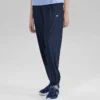 Pantaloni țesuți cu logo sport imprimat „Navy”