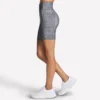 Pantaloni scurți de ciclism GO FLEX cu talie înaltă și imprimeu, lungime 8 inch