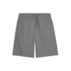 Pantaloni scurți sport drepți cu talie medie și șnur „Gri”