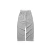 Pantaloni sport casual largi, de culoare solidă „Negru-gri”