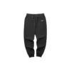 Pantaloni sport conici, călduroși, cu căptușeală din fleece și litere „Negru Gri”
