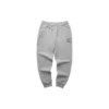 Pantaloni sport conici, călduroși, cu căptușeală din fleece și litere „Negru Gri”