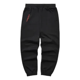 Pantaloni sport din tricot cu imprimeu cu litere din seria CNY „Negru”