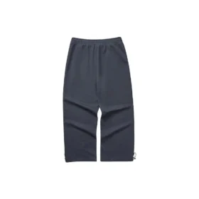 Pantaloni sport din tricot drept, de talie medie, în culori uni „Gri”