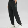 Pantaloni sport din tricot larg „Negru”