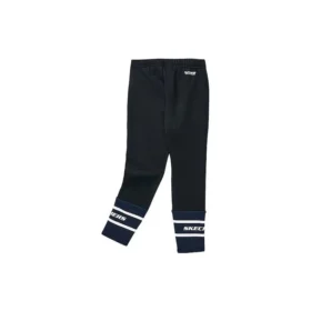 Pantaloni strâmți din fleece cu șnur „Negru Alb”