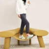 Pantaloni tricotati cu cordon din seria Casual Colorata „Gri”