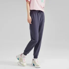 Pantaloni tricotati cu cordon din seria Casual Colorata „Negru”