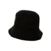 Pălărie de pescar cu logo imprimat „Negru-Galben”