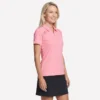 Polo cu mâneci scurte și fermoar frontal Birdie de la GO GOLF