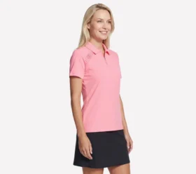 Polo cu mâneci scurte și fermoar frontal Birdie de la GO GOLF