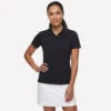 Polo cu mâneci scurte și fermoar frontal Birdie de la GO GOLF