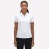 Polo cu mâneci scurte și fermoar frontal Birdie de la GO GOLF
