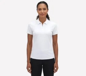 Polo cu mâneci scurte și fermoar frontal Birdie de la GO GOLF