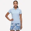 Polo cu mâneci scurte și fermoar frontal Birdie de la GO GOLF